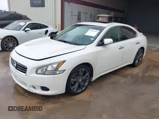 2014 Nissan Maxima SV with VIN 1N4AA5AP7EC441159, listed as a IAAI auction lot 41985393 with 114,915 mi miles and . Bid and sale history available at DreamBid. Image 2.
