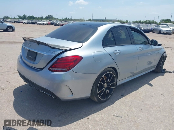 2018 Mercedes-Benz C 43 AMG with VIN 55SWF6EB9JU236198, listed as a IAAI auction lot 42278960 with 48,432 mi miles and . Bid and sale history available at DreamBid. Image 4.