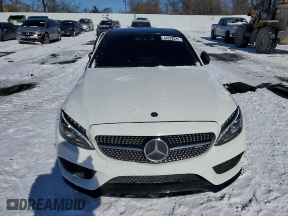2017 Mercedes-Benz C 43 AMG with VIN 55SWF6EB2HU198159, listed as a Copart auction lot 44592335 with 101,243 mi miles and Clean Title. Bid and sale history available at DreamBid. Image 5.