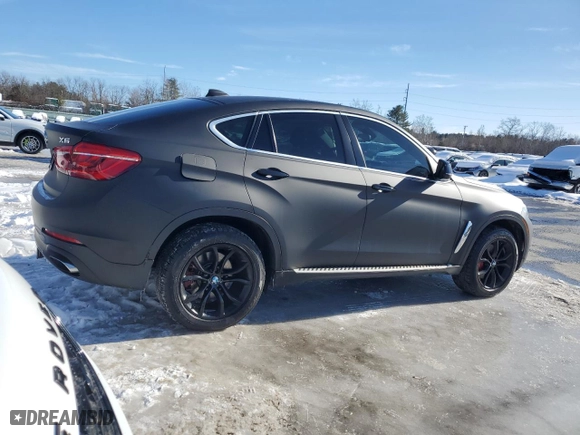 2016 BMW X6 xDrive50i with VIN 5UXKU6C55G0R34428, listed as a Copart auction lot 46083635 with 138,848 mi miles and Clean Title. Bid and sale history available at carsss.com. Image 3.