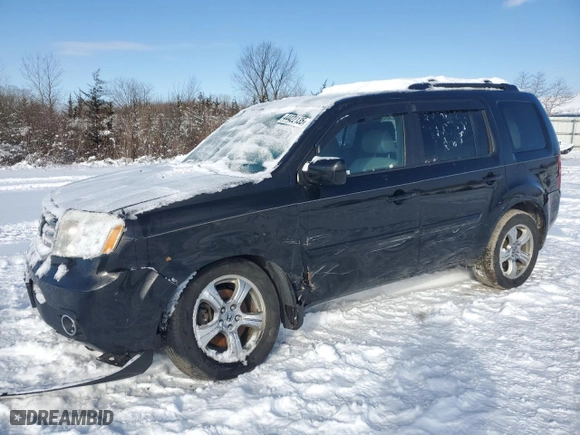 2013 Honda Pilot EX-L with VIN 5FNYF4H75DB013408, listed as a Copart auction lot 44422135 with 162,913 mi miles and Salvage Title. Bid and sale history available at carsss.com. Image 1.