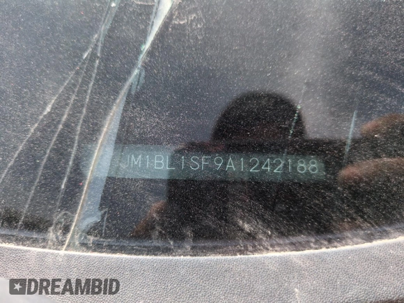 2010 Mazda 3 i SV with VIN JM1BL1SF9A1242188, listed as a Copart auction lot 46425515 with Not Provided miles and Salvage Title. Bid and sale history available at DreamBid. Image 12.