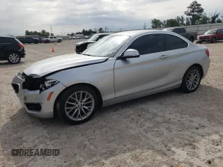 2015 BMW 2 Series 228i with VIN WBA1F5C52FV257533, listed as a Copart auction lot 46642323 with 72,298 mi miles. Bid and sale history available at carsss.com. Image 1.
