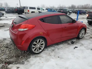 2012 Hyundai Veloster w/Red Int z VIN KMHTC6AD4CU077956, wystawiony jako Copart lot #43504505 z przebiegiem 103 183 mil mil oraz Szkoda całkowita • Salvage title. Historia ofert i sprzedaży dostępna na DreamBid. Obrazek 3.
