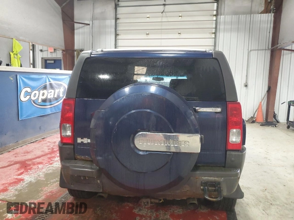 2008 Hummer H3 with VIN 5GTEN13E788138645, listed as a Copart auction lot 42048915 with 215,731 mi miles and Non Repairable. Bid and sale history available at carsss.com. Image 6.