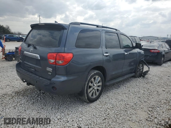 2010 Toyota Sequoia Ltd with VIN 5TDJW5G13AS031935, listed as a Copart auction lot 46876885 with 193,058 mi miles and Salvage Title. Bid and sale history available at carsss.com. Image 3.