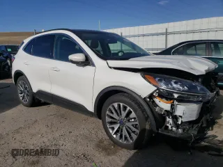 2020 Ford Escape Titanium Hybrid z VIN 1FMCU9DZXLUC07311, wystawiony jako Copart lot #48085815 z przebiegiem 50 472 mil mil oraz Szkoda całkowita • Salvage title. Historia ofert i sprzedaży dostępna na DreamBid. Obrazek 4.