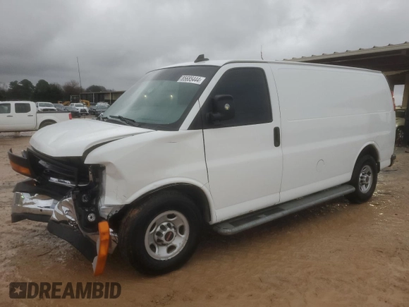 2019 GMC Savana Cargo z VIN 1GTW7AFG2K1293185, wystawiony jako Copart lot #85685444 z przebiegiem 166 770 mil mil oraz Szkody całkowita. Historia ofert i sprzedaży dostępna na DreamBid. Obrazek 1.