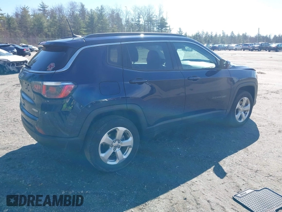 2020 Jeep Compass Latitude with VIN 3C4NJDBB0LT117321, listed as a IAAI auction lot 42027512 with 42,840 mi miles and . Bid and sale history available at DreamBid. Image 4.