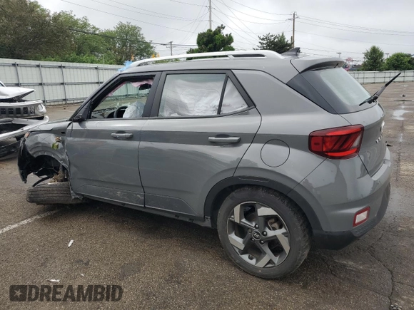 2022 Hyundai Venue SEL with VIN KMHRC8A36NU135985, listed as a Copart auction lot 58169645 with 28,547 mi miles and Salvage title. Bid and sale history available at DreamBid. Image 2.