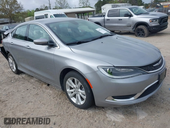 2016 Chrysler 200 Limited with VIN 1C3CCCAB0GN183682, listed as a IAAI auction lot 41897334 with 33,371 mi miles. Bid and sale history available at carsss.com. Image 1.
