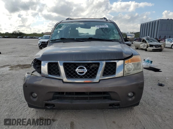 2015 Nissan Armada Platinum z VIN 5N1BA0NF2FN623534, wystawiony jako Copart lot #43910765 z przebiegiem 110 270 mil mil oraz Szkoda całkowita • Salvage title. Historia ofert i sprzedaży dostępna na DreamBid. Obrazek 5.