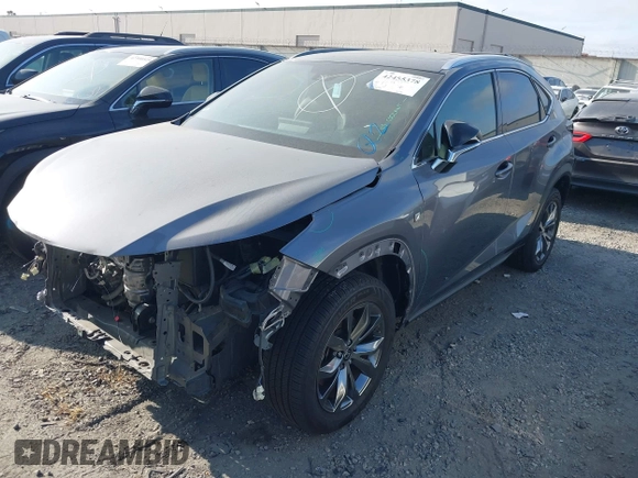 2020 Lexus NX 300 F Sport with VIN JTJSARBZ8L2168805, listed as a IAAI auction lot 42455378 with 62,419 mi miles and . Bid and sale history available at DreamBid. Image 2.