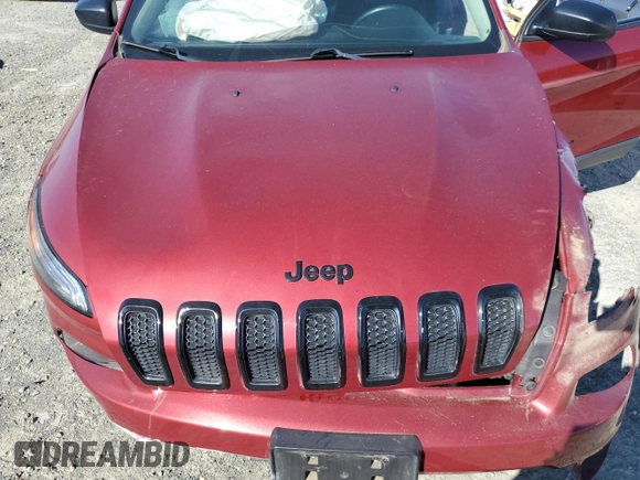 2017 Jeep Cherokee Sport with VIN 1C4PJLABXHW654803, listed as a Copart auction lot 46879225 with 138,377 mi miles and Salvage title. Bid and sale history available at DreamBid. Image 12.
