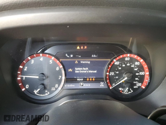 2021 Nissan Titan Pro-4X z VIN 1N6AA1ED0MN512723, wystawiony jako Copart lot #83922304 z przebiegiem 41 649 mil mil oraz Szkoda całkowita • Salvage title. Historia ofert i sprzedaży dostępna na DreamBid. Obrazek 9.