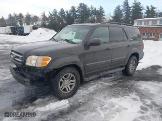 2003 Toyota Sequoia Limited with VIN 5TDBT48A13S177601, listed as a IAAI auction lot 41491390 with 218,243 mi miles. Bid and sale history available at carsss.com. Image 2.