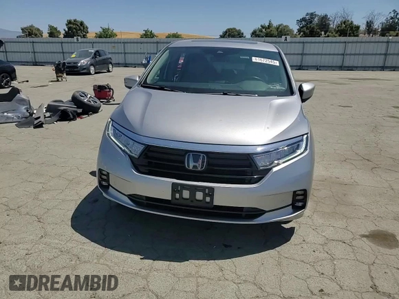 2023 Honda Odyssey Touring with VIN 5FNRL6H86PB043474, listed as a Copart auction lot 61672545 with 39,176 mi miles and Salvage title. Bid and sale history available at DreamBid. Image 14.