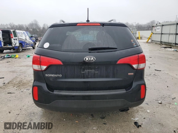 2014 Kia Sorento LX with VIN 5XYKT4A70EG490296, listed as a Copart auction lot 43178465 with 182,638 mi miles and Salvage Title. Bid and sale history available at carsss.com. Image 6.
