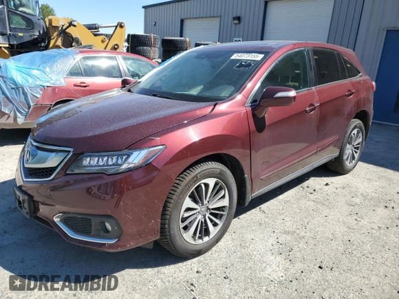 2018 Acura RDX Advance with VIN 5J8TB4H7XJL013467, listed as a Copart auction lot 54073155 with 33,814 mi miles and Salvage Title. Bid and sale history available at DreamBid. Image 1.