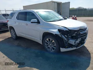 2018 Chevrolet Traverse Premier z VIN 1GNEVJKW5JJ107465, wystawiony jako IAAI lot #42144525 z przebiegiem 131 339 mil mil oraz . Historia ofert i sprzedaży dostępna na DreamBid. Obrazek 1.