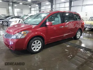 2007 Nissan Quest S with VIN 5N1BV28U17N139012, listed as a Copart auction lot 75817914 with 162,352 mi miles and Salvage Title. Bid and sale history available at carsss.com. Image 1.