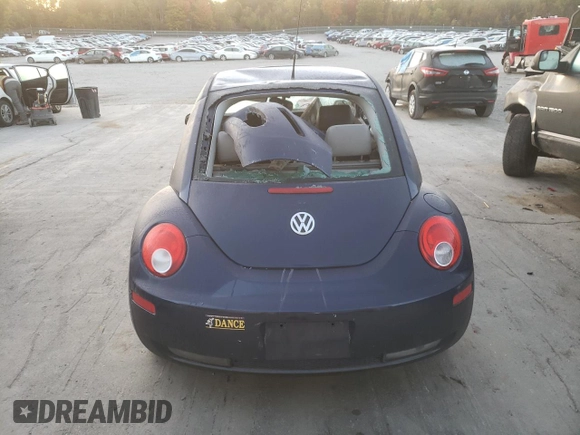 2006 Volkswagen Beetle with VIN 3VWSG31C16M421520, listed as a Copart auction lot 75523964 with Not Provided miles and Salvage Title. Bid and sale history available at DreamBid. Image 6.