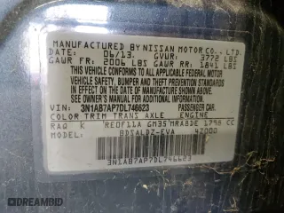 2013 Nissan Sentra SR with VIN 3N1AB7AP7DL746623, listed as a Copart auction lot 50429645 with 152,835 mi miles and Clean Title. Bid and sale history available at carsss.com. Image 12.