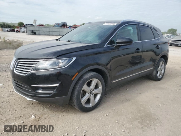 2016 Lincoln MKC Premier with VIN 5LMCJ1C90GUJ18586, listed as a Copart auction lot 55929845 with Not provided miles and Salvage title. Bid and sale history available at DreamBid. Image 1.