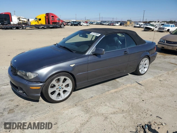 2006 BMW 3 Series 330Ci z VIN WBABW53426PL54764, wystawiony jako Copart lot #57313995 z przebiegiem 151 853 mil mil oraz Czysty tytuł • Clean title. Historia ofert i sprzedaży dostępna na DreamBid. Obrazek 1.