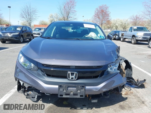 2020 Honda Civic Sedan LX with VIN 2HGFC2F66LH515272, listed as a IAAI auction lot 41946912 with 87,176 mi miles. Bid and sale history available at carsss.com. Image 12.