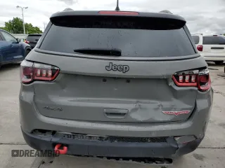 2021 Jeep Compass Trailhawk with VIN 3C4NJDDB9MT594344, listed as a Copart auction lot 58821455 with 80,039 mi miles and Salvage title. Bid and sale history available at DreamBid. Image 6.