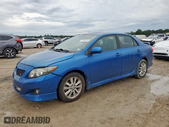 2010 Toyota Corolla with VIN 2T1BU4EE5AC498504, listed as a Copart auction lot 57043515 with 128,651 mi miles and Salvage title. Bid and sale history available at DreamBid. Image 1.