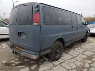 1998 Chevrolet Express with VIN 1GAHG39R1W1040343, listed as a Copart auction lot 80945844 with Not Provided miles and Salvage Title. Bid and sale history available at carsss.com. Image 3.