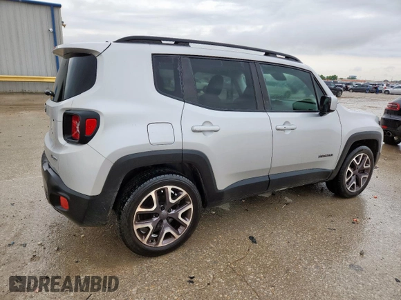 2017 Jeep Renegade Latitude with VIN ZACCJABB5HPE40221, listed as a Copart auction lot 58489125 with 185,136 mi miles and Salvage title. Bid and sale history available at DreamBid. Image 3.