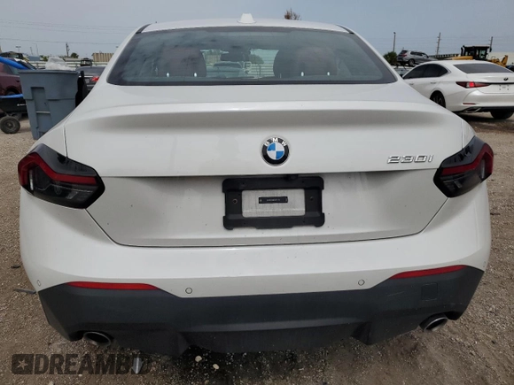 2023 BMW 2 Series 230i with VIN 3MW23CM08P8D79161, listed as a Copart auction lot 61766784 with 24,475 mi miles and Salvage Title. Bid and sale history available at carsss.com. Image 6.
