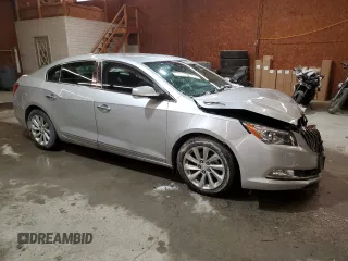 2015 Buick LaCrosse Leather with VIN 1G4GB5GR5FF282521, listed as a Copart auction lot 45970725 with 86,413 mi miles and Salvage Title. Bid and sale history available at DreamBid. Image 4.