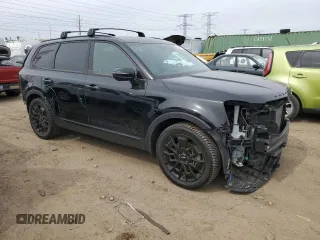 2022 Kia Telluride SX with VIN 5XYP5DHC6NG220251, listed as a Copart auction lot 50571815 with 36,737 mi miles and Salvage Title. Bid and sale history available at carsss.com. Image 4.