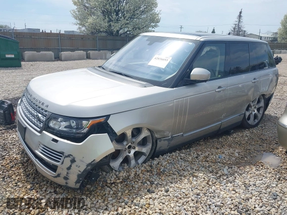 2015 Land Rover Range Rover Supercharged Autobiography with VIN SALGV2TF7FA214068, listed as a IAAI auction lot 42036693 with 79,905 mi miles. Bid and sale history available at carsss.com. Image 2.