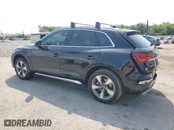 2023 Audi Q5 Premium Plus with VIN WA1BBAFY1P2004265, listed as a Copart auction lot 56479045 with 25,386 mi miles and Salvage title. Bid and sale history available at DreamBid. Image 2.