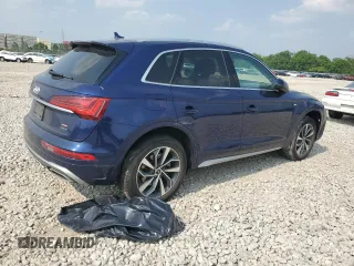 2022 Audi Q5 S line Premium with VIN WA1GAAFY6N2071689, listed as a Copart auction lot 59636025 with 19,969 mi miles and Salvage title. Bid and sale history available at DreamBid. Image 3.