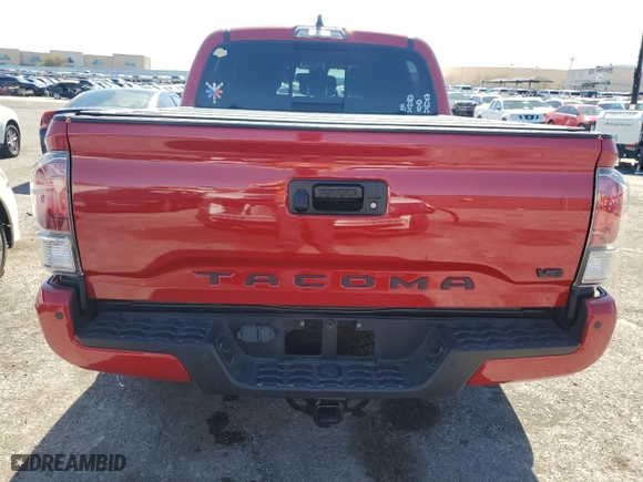 2021 Toyota Tacoma 2WD SR5 with VIN 3TMAZ5CN0MM140454, listed as a Copart auction lot 45907685 with 56,898 mi miles and Salvage Title. Bid and sale history available at carsss.com. Image 6.