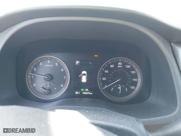 2016 Hyundai Tucson Eco with VIN KM8J3CA25GU033510, listed as a IAAI auction lot 41710517 with 103,474 mi miles. Bid and sale history available at carsss.com. Image 7.