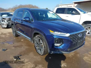 2019 Hyundai Santa Fe Ultimate with VIN 5NMS5CAA6KH117104, listed as a IAAI auction lot 41639157 with 75,507 mi miles and . Bid and sale history available at DreamBid. Image 1.
