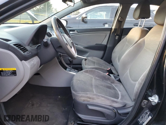 2017 Hyundai Accent SE with VIN KMHCT5AE6HU319236, listed as a Copart auction lot 50324515 with 133,426 mi miles and Salvage Title. Bid and sale history available at DreamBid. Image 7.
