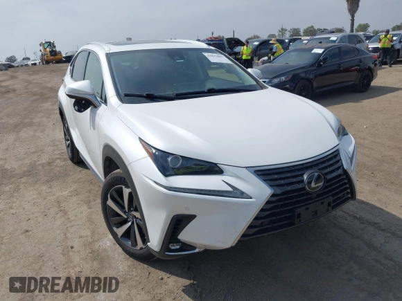 2020 Lexus NX 300 with VIN JTJGARBZ0L2176404, listed as a IAAI auction lot 42043807 with 96,783 mi miles and . Bid and sale history available at DreamBid. Image 1.