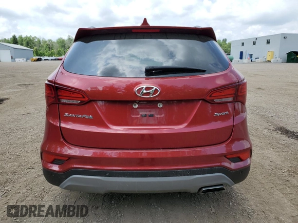 2018 Hyundai Santa Fe 2.4L with VIN 5XYZU3LBXJG545614, listed as a Copart auction lot 60293875 with 306,182 mi miles and Salvage title. Bid and sale history available at DreamBid. Image 6.
