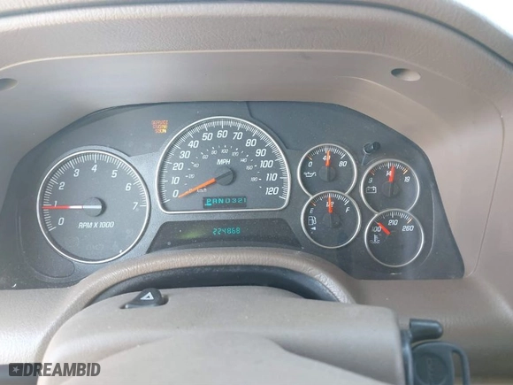 2004 GMC Envoy SLE with VIN 1GKDS13S442179334, listed as a IAAI auction lot 41693042 with 224,868 mi miles. Bid and sale history available at carsss.com. Image 7.