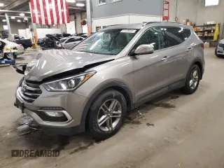 2018 Hyundai Santa Fe 2.4L with VIN 5NMZUDLB5JH096340, listed as a Copart auction lot 61038095 with 114,993 mi miles and Salvage title. Bid and sale history available at DreamBid. Image 1.