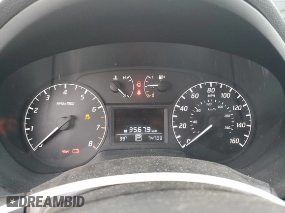 2017 Nissan Sentra S with VIN 3N1AB7AP0HY375622, listed as a Copart auction lot 46664685 with 74,703 mi miles and Salvage Title. Bid and sale history available at carsss.com. Image 9.