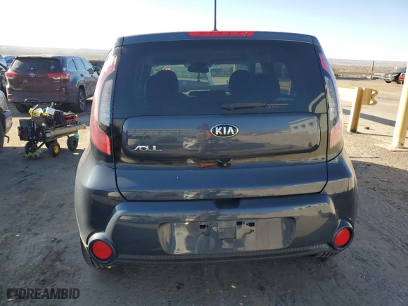 2016 Kia Soul + with VIN KNDJP3A55G7263078, listed as a Copart auction lot 81561854 with 95,960 mi miles and Salvage Title. Bid and sale history available at carsss.com. Image 6.